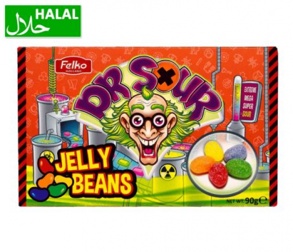 Wie houdt er niet van Jelly Beans, maar deze jelly beans moet je echt geproefd hebben. Dr. Sour Jelly Beans perfect om onderweg van te genieten 