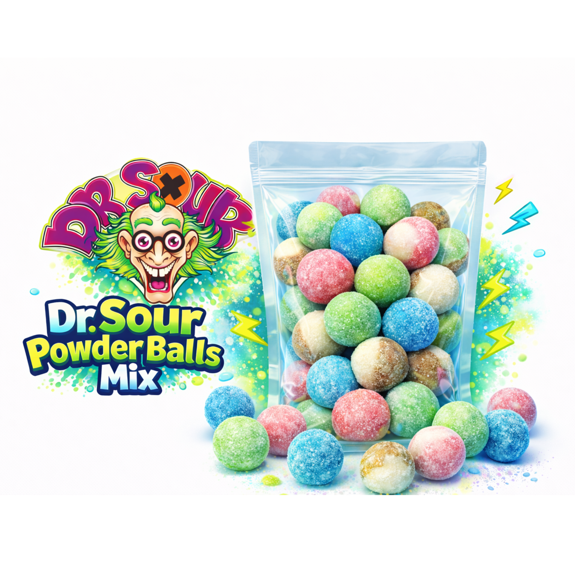 Dr. Sour Powder Balls Mix 1kg