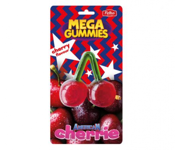 Mega Gummies Amerikanische Kirsche 120 Gramm