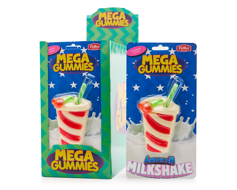 Mega Gummies American Milkshake 120 gram