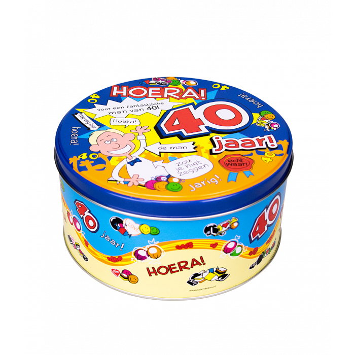 Gefülltes Bonbonglas 40 Jahre alter Mann – 500 Gramm