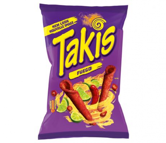 Wie kent ze niet? De welbekende Takis Fuego chips! Deze zeer pittige Mexicaanse chips is al jarenlang geliefd onder jong en oud. Samen met Cheetos Flamin’ Hot gaan ze de pittige strijd aan.