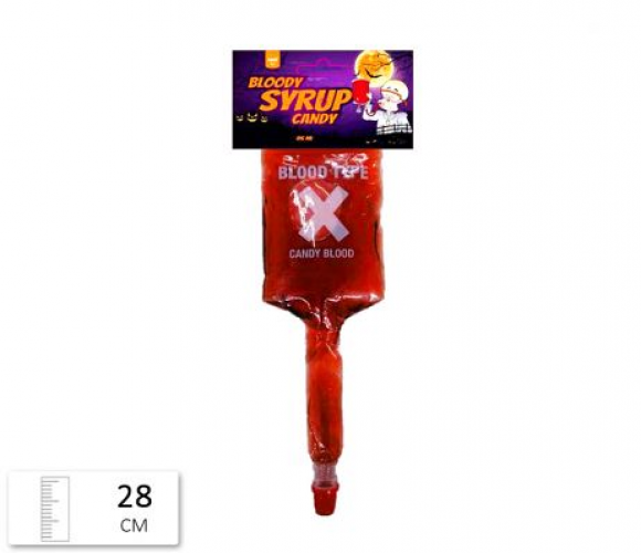 Deze Halloween Bloody Syrup candy ziet eruit als echt bloed!