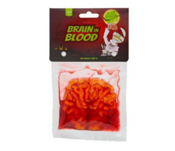 Deze Halloween Brain in Blood candy ziet eruit als echt bloed! Perfect voor je Halloween-feest