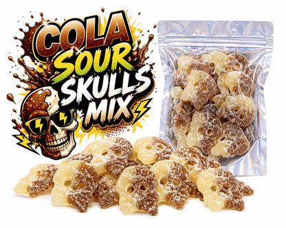 Bubs Cola Sour Skulls 250 gram
