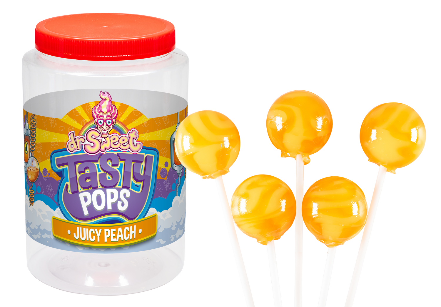 Dr. Sweet Tasty Pop Juicy Peach 28 gr