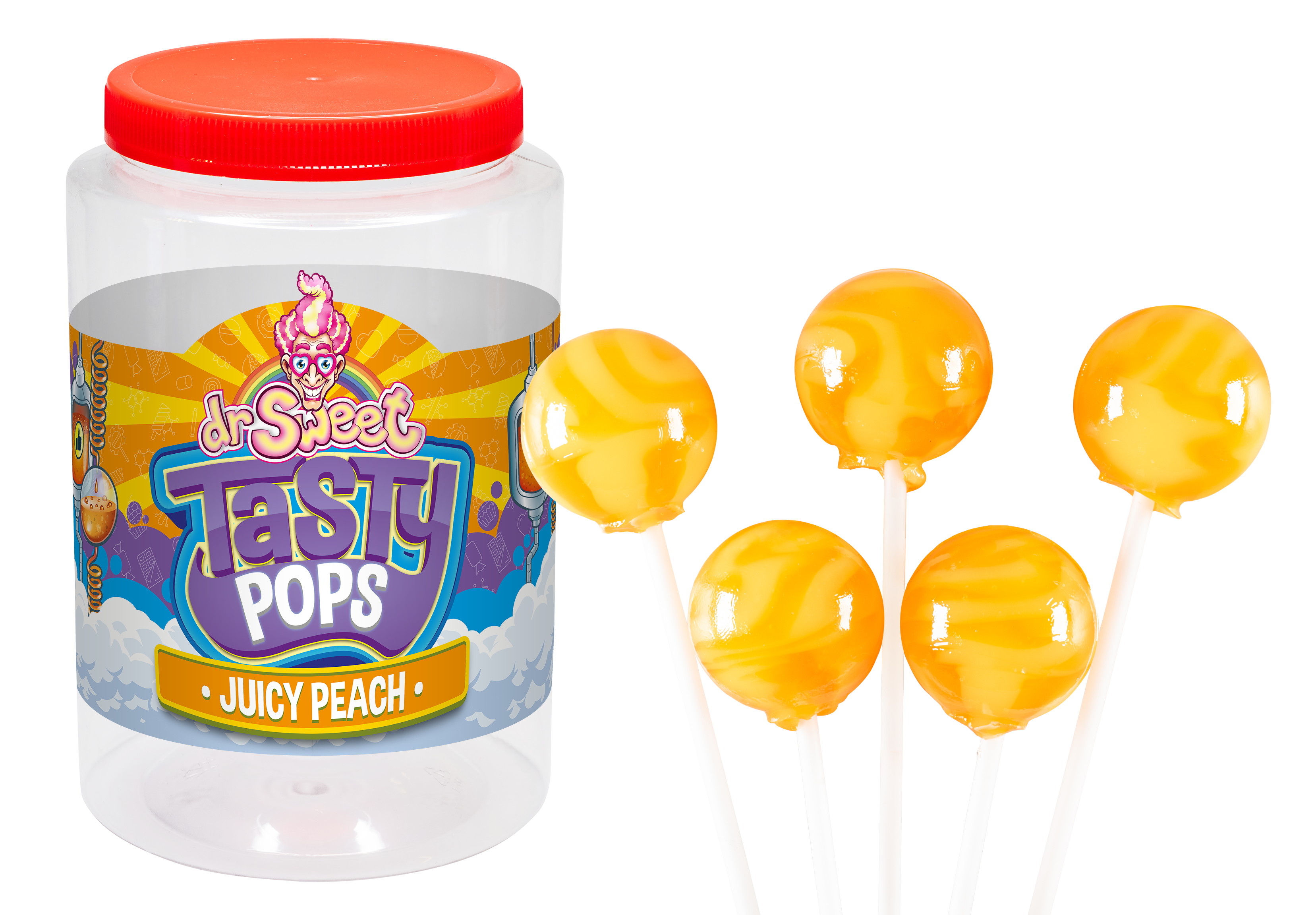 Dr. Sweet Tasty Pop Juicy Peach 28 gr