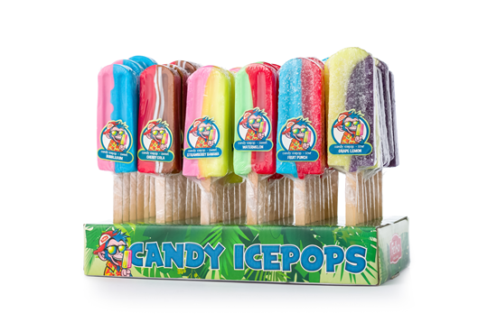 De candy Ice Pops rocket lolly is een vrolijke lolly die vreugde en genot uitstraalt.
