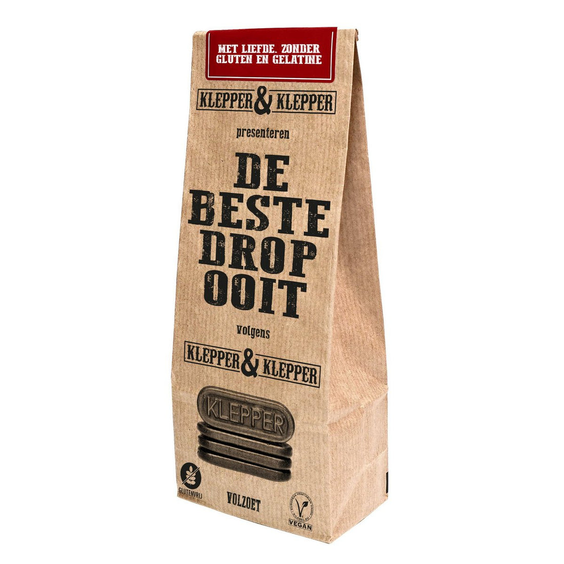 Klepper en Klepper Volzoet Zoete Drop 200 gram
