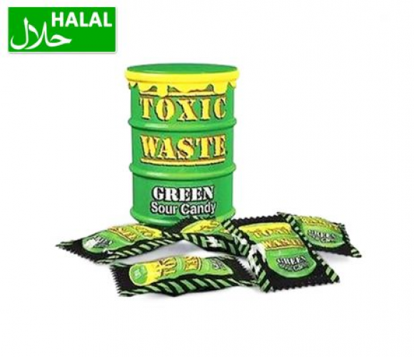 Toxic Waste Green Sour Candy Drum 42 gr.