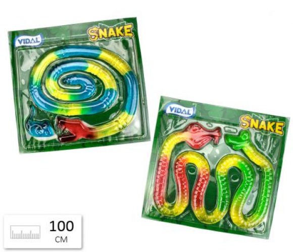 Vidal Snake Jelly, een creepy jelly in een vorm van een snake. Leuk om te geven met een verjaardag partij/ 