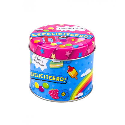 Gefüllte Bonbondosen - Herzlichen Glückwunsch und 250 Gramm
