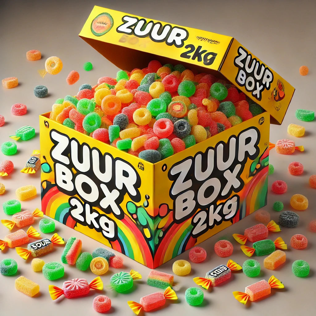Snoep Box Zure snoepbox 2kg | Mr Snoep
